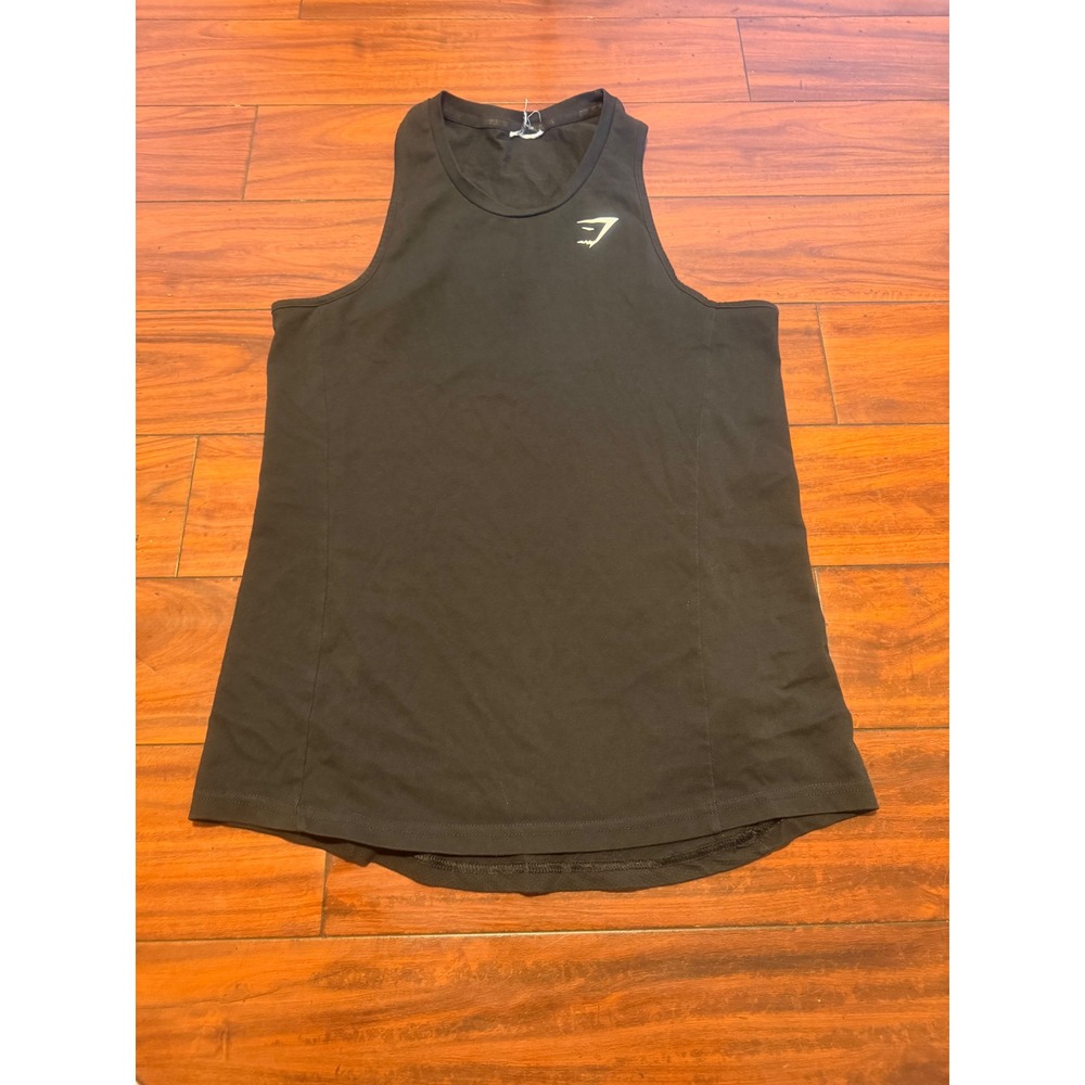 Gymshark Mens Black Sleeveless Training Tank Top Mesh Back Small